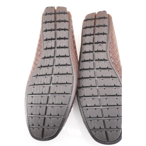To Boot New York Bahama Dark Brown Leather Woven Men\'s loafers Size 9 Driver main image 7
